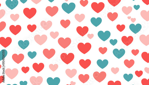 set of funny cartoon hearts