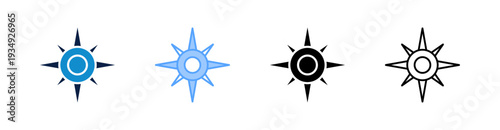 Sun Multiple Style Icon Set Collection 