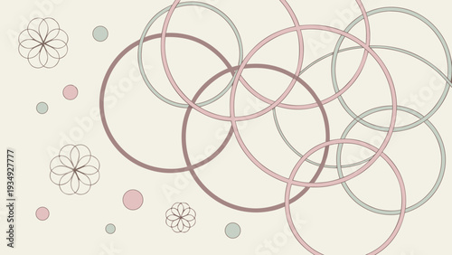 Scandinavian-inspired pastel circle layout with clean geometry. Calm, balanced wall decor perfect for Nordic interiors and serene home spaces.