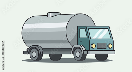 Cartoon tanker truck illustration