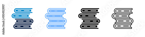 Literature Multiple Style Icon Set Collection 