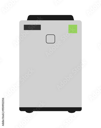 部屋の花粉やホコリを除去する空気清浄機の家電ベクターイラスト