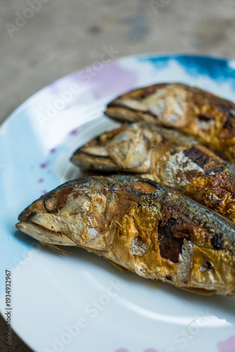 Wallpaper Mural Fried mackerel fish crispy, Thai style. Close up Torontodigital.ca