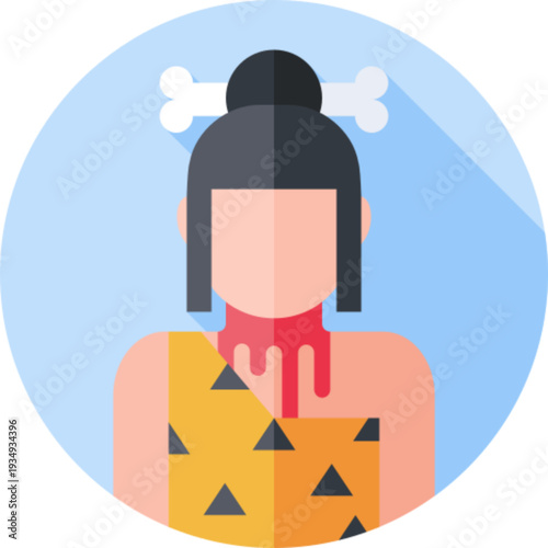 Troglodyte Caveman Prehistoric Icon