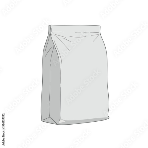 Illustration of a Standing Food Pouch