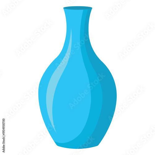 Blue Glass Vase: A beautifully designed, tall, elegant blue glass vase, perfect for displaying flowers or as a standalone decorative piece. 