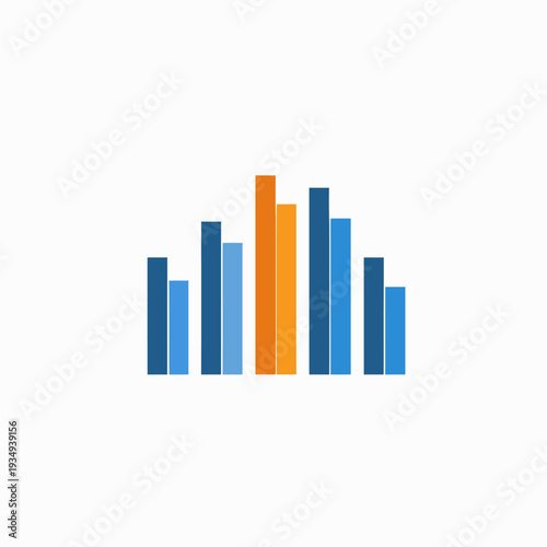 Free Download Abstract data visualization of bar graphs representing business growth and analysis - GFXLoad