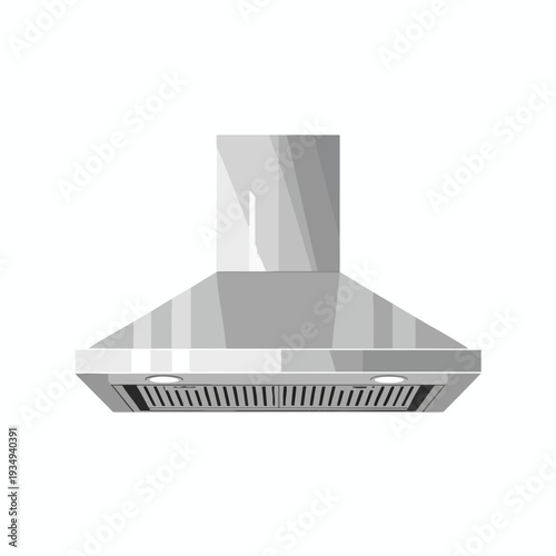 Modern Kitchen Range Hood Illustration