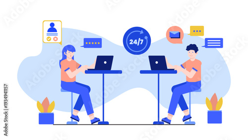 Professional support team providing 24/7 customer service assistance