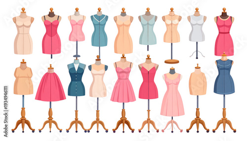 Diverse group of stylishly dressed individuals in a celebratory formation isolated on transparent background