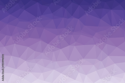 A vibrant low poly texture illustrating a smooth color transition from bright purple to delicate lavender hues