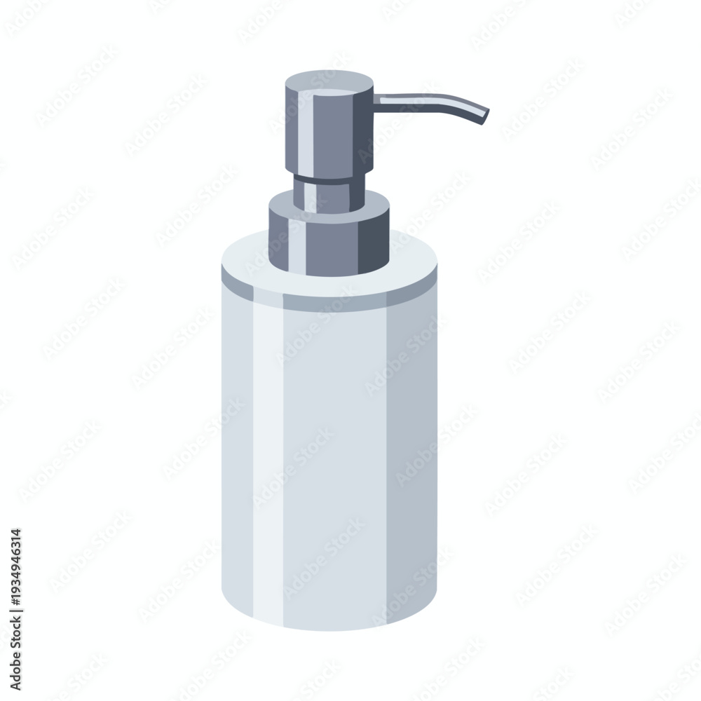 Obraz premium Transparent Soap Dispenser Illustration