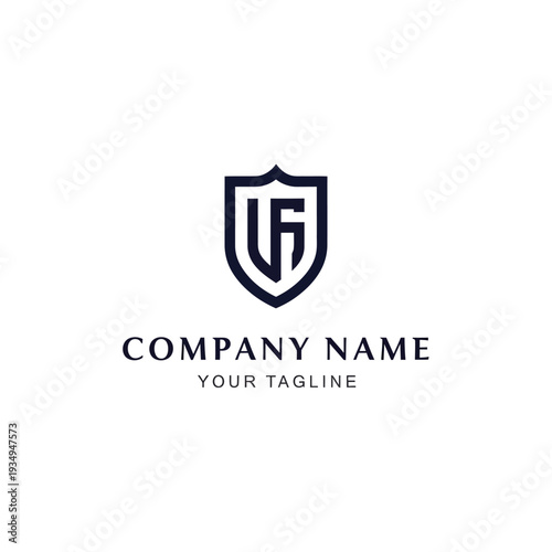 Shield Logo Design with Company Name Placeholder.