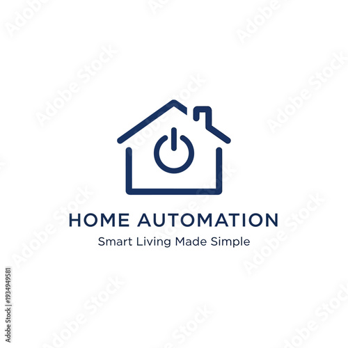 Home Automation Logo Smart House Design.