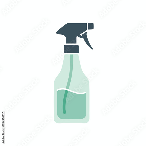 Spray Bottle with Cleaning Liquid