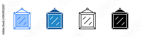 Mirror Multiple Style Icon Set 