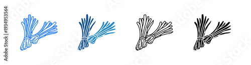 Leek Multiple Style Icon Set 