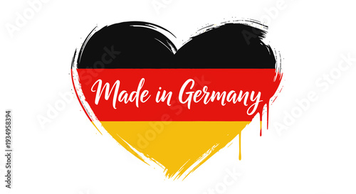 A heart-shaped logo featuring the German flag with 'Made in Germany' text on a white background, symbolizing German SME growth and quality.