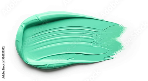 Close-up view of green gel texture smear on surface illustrating material properties and texture details perfectly visible