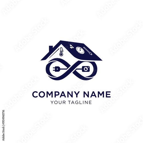 Infinity House Logo Design Concept.