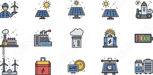 Energy Production Equipment Collection With Power Machines