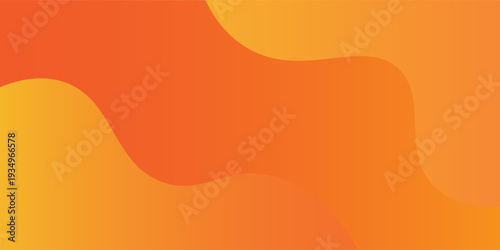 Colorful geometric background. Orange elements with fluid gradient. Dynamic shapes composition. Eps10 vector