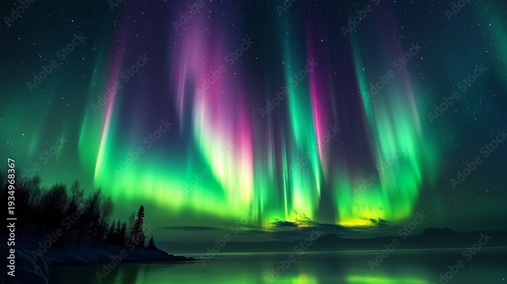 Fototapeta premium Experience the breathtaking beauty of the Northern Lights.