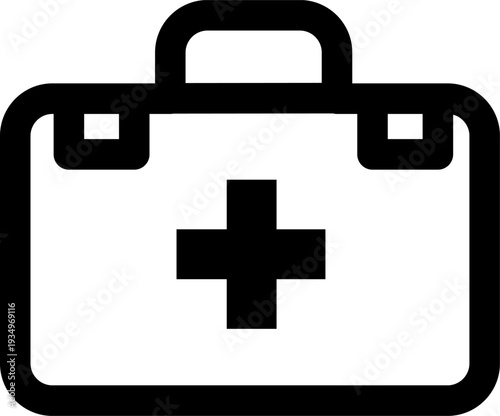 First Aid Kit Emergency Healthcare Supply Icon