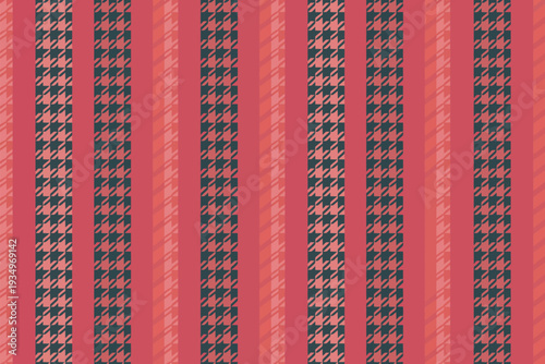 A vibrant red and black houndstooth pattern wallpaper design