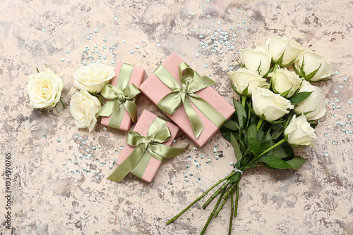 Composition with gift boxes...