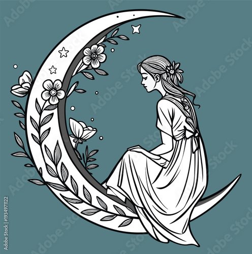 girl in the moonlight