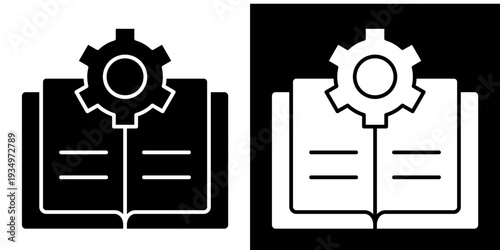 Knowledge In Monochrome Glyph