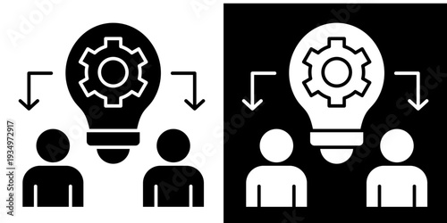 Transfer In Monochrome Glyph