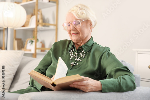 Beautiful senior woman with...
