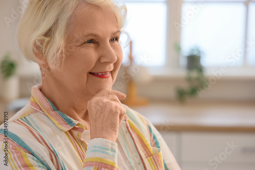 Portrait of smiling senior ...