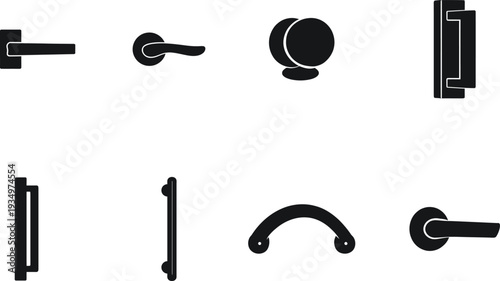 Black door handles and knobs on white background door knobs black and white hardware