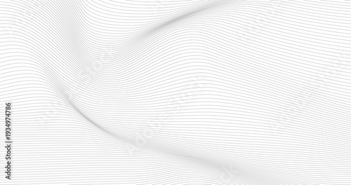 Black and White Topographic Wave