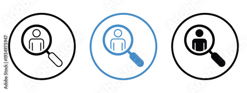 Hiring icon vector isolated on white background, human resources concept, recruitment, search job vacancy icon, hire and find people symbol