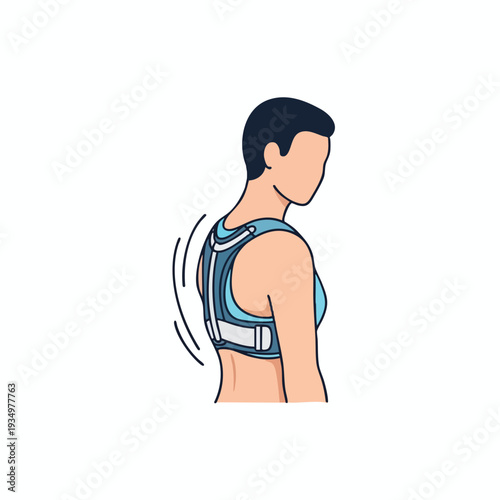 Vibrating Back Support for Fitness