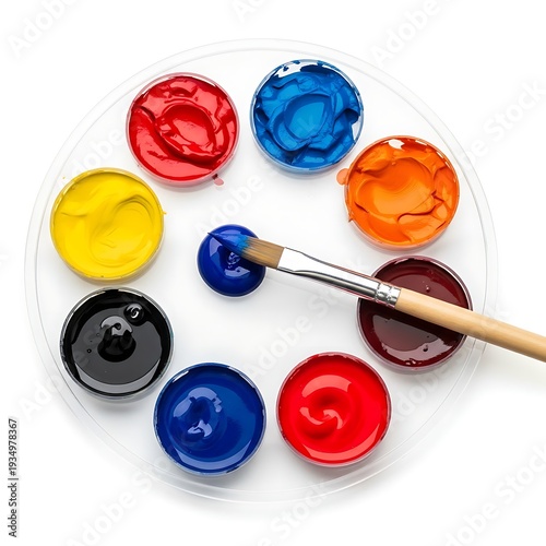 Wallpaper Mural watercolor paints and brush Torontodigital.ca