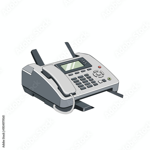 Modern Office Conference Phone with Digital Display and Multiple Connectivity Options