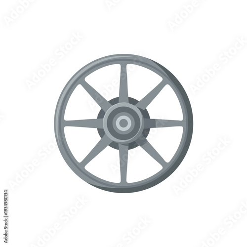 Close up of a Classic Ship Steering Wheel for Maritime and Nautical Decor