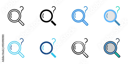 Searching icons set multiple style collection. Editable stroke 
