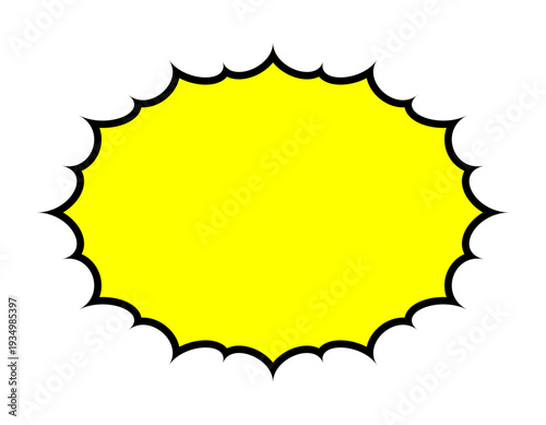 びっくり 驚き 爆弾 吹き出しベクター素材