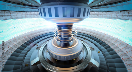 Smr or small modular nuclear fusion reactor core with magnetic ring