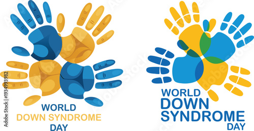 World Down Syndrome Day Awareness Vector Illustration Design
