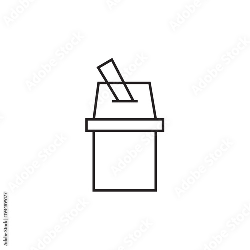 election ballot box icon