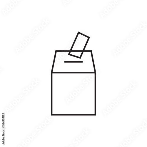 election ballot box icon