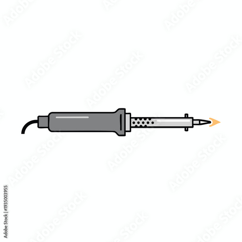 Soldering Iron with Electric Cord and Hot Tip