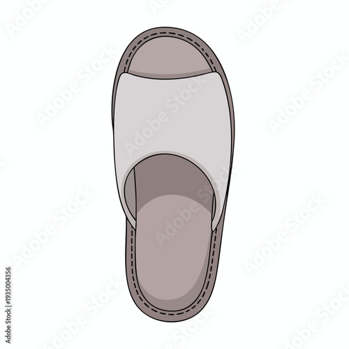 Top View of a Simple Slip On Shoe